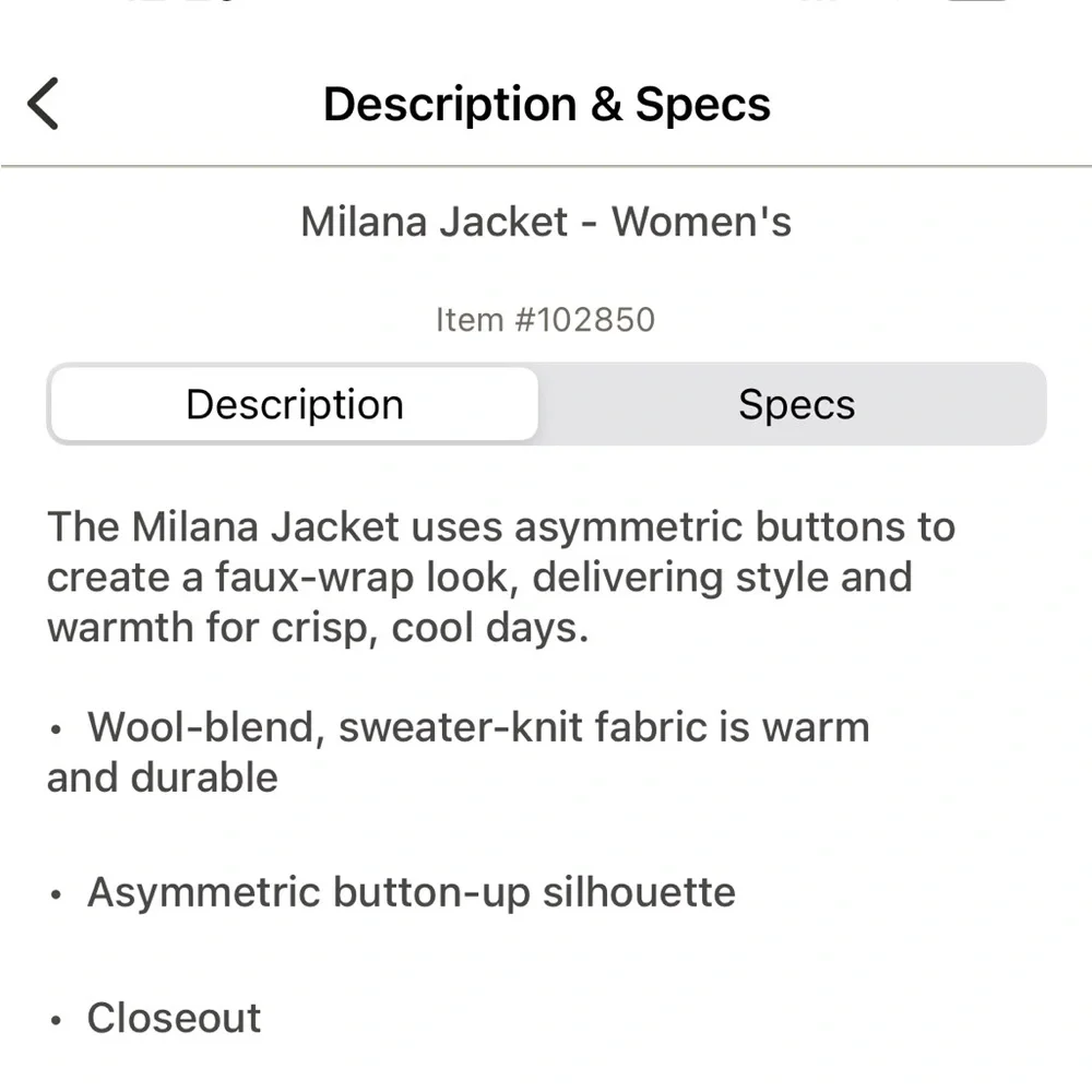 Prana Milana wool jacket - Picture 2 of 10